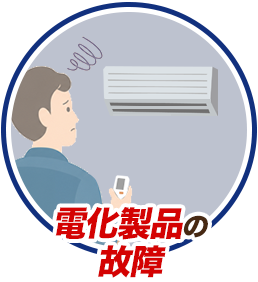 電化製品の故障